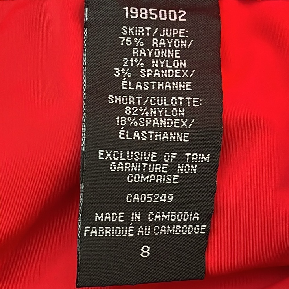 Red Mini Skirt - Picture 5 of 6